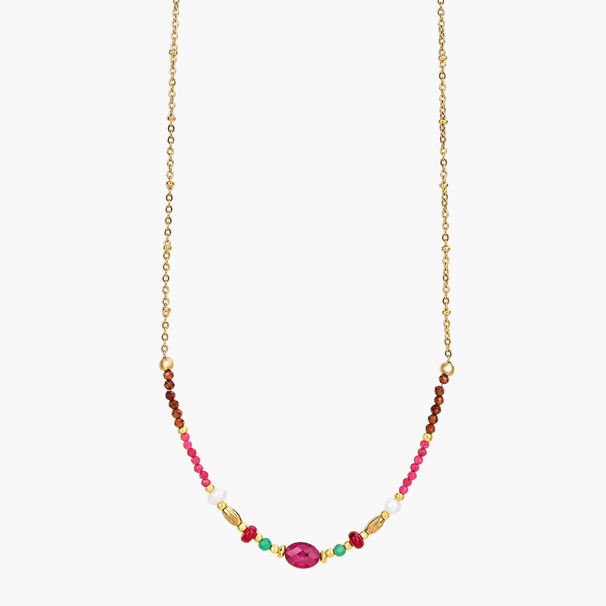 Pulseira de Lótus de Ágata da Meia-Noite