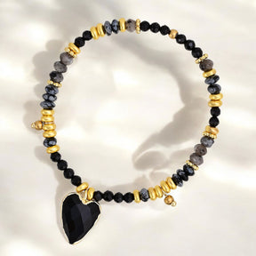 Pulseira de Charme de Amor de Ágata
