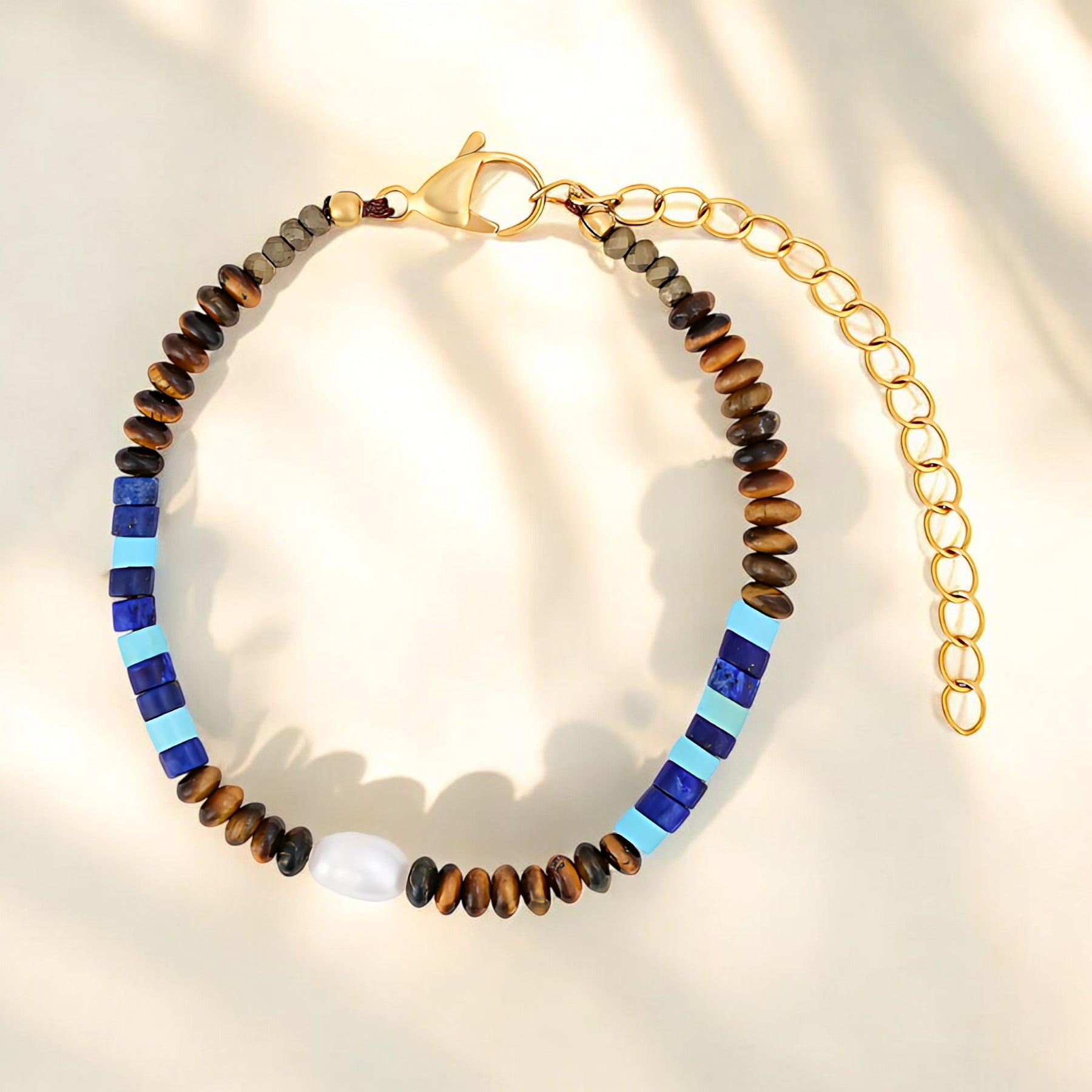 Pulseira Masculina de Cobalto da Terra
