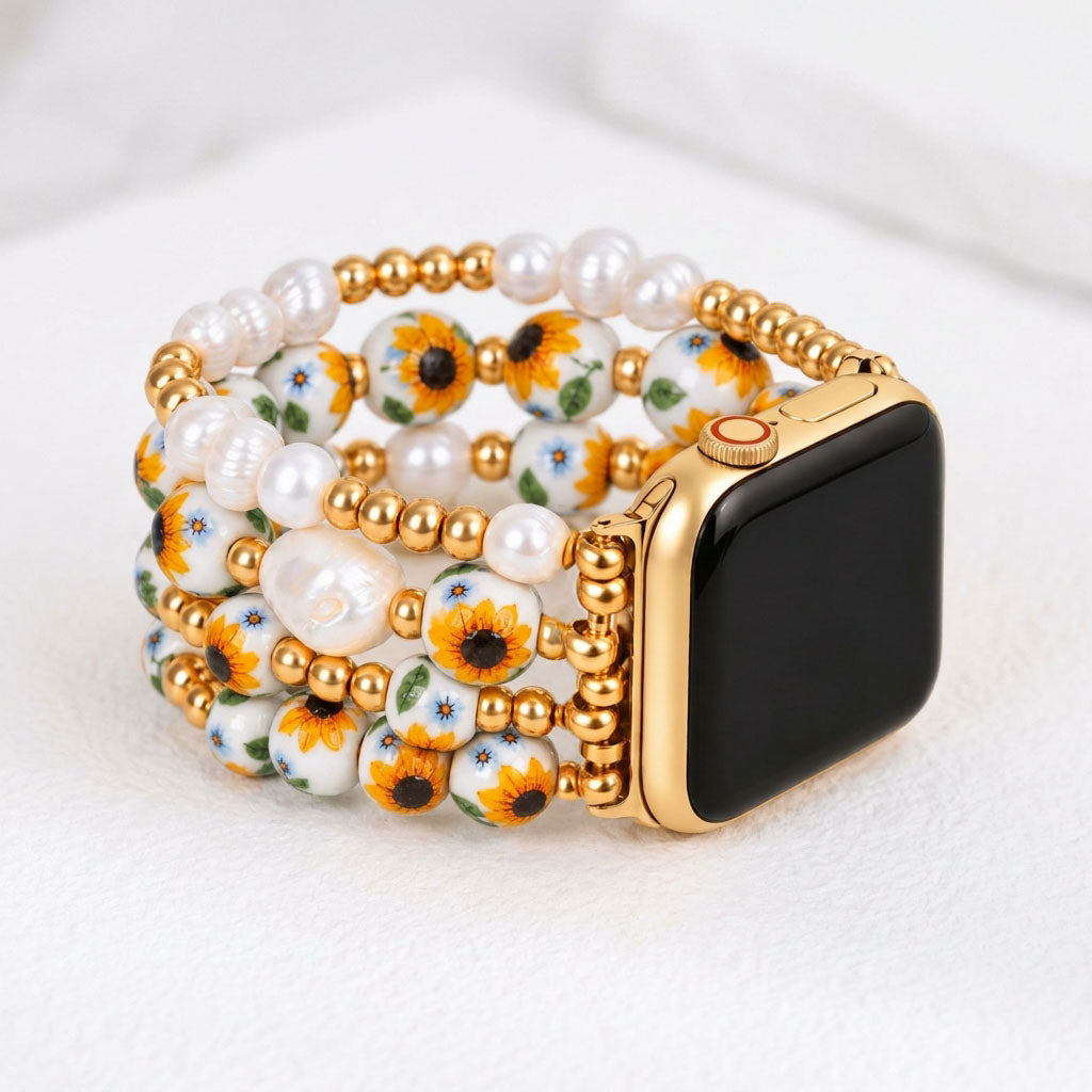 Pulseira para Apple Watch Porcelain Garden Florescer ao Sol