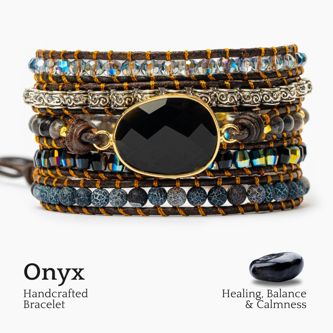 Pulseira Wrap de Proteção Onyx Moonlight
