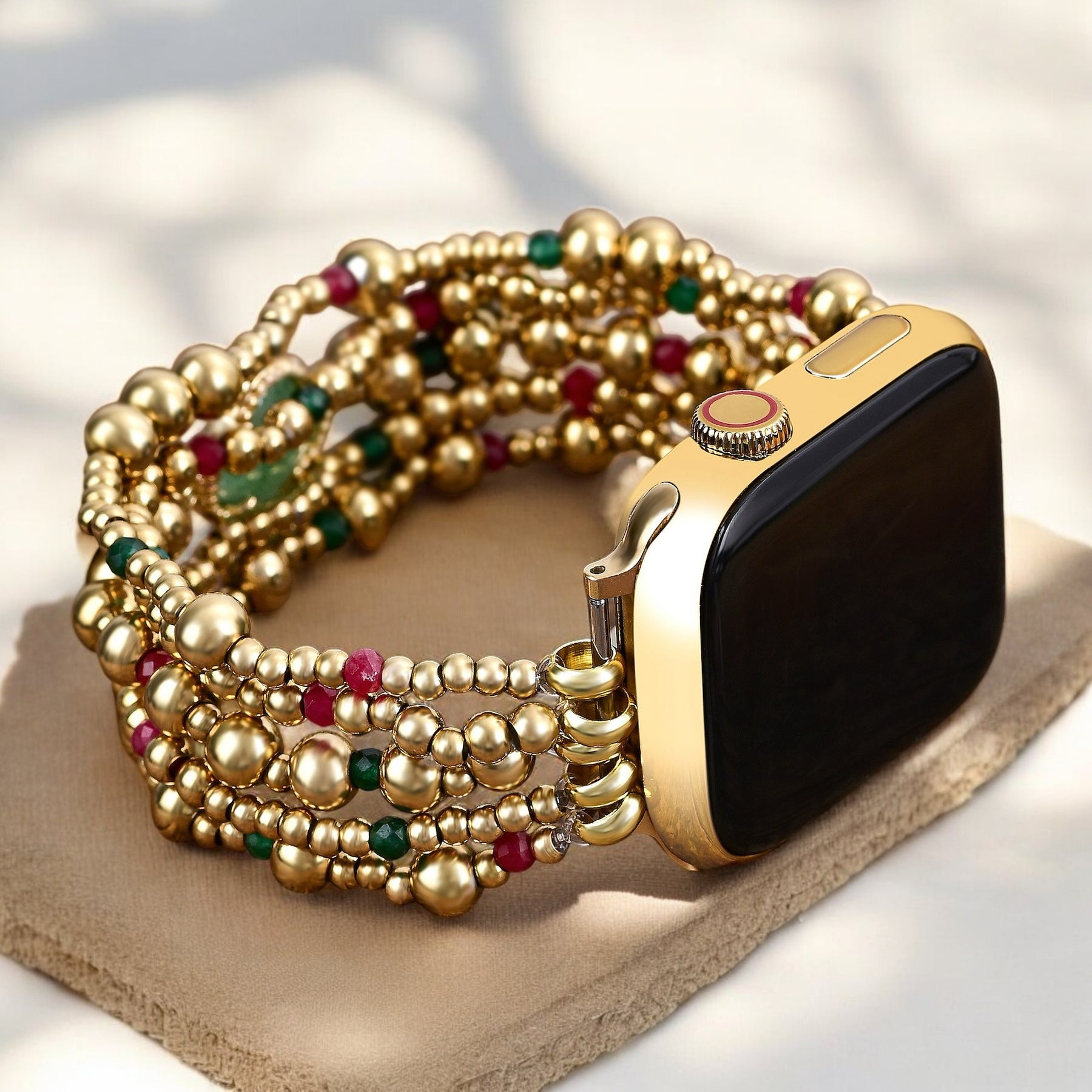 Pulseira Elástica Merry Clover Gold para Apple Watch