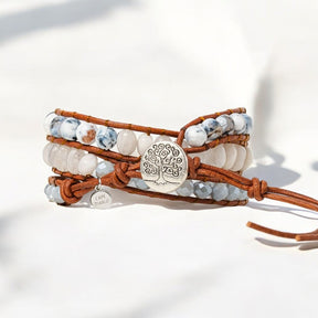 Pulseira Artesanal White Harmony Wrap