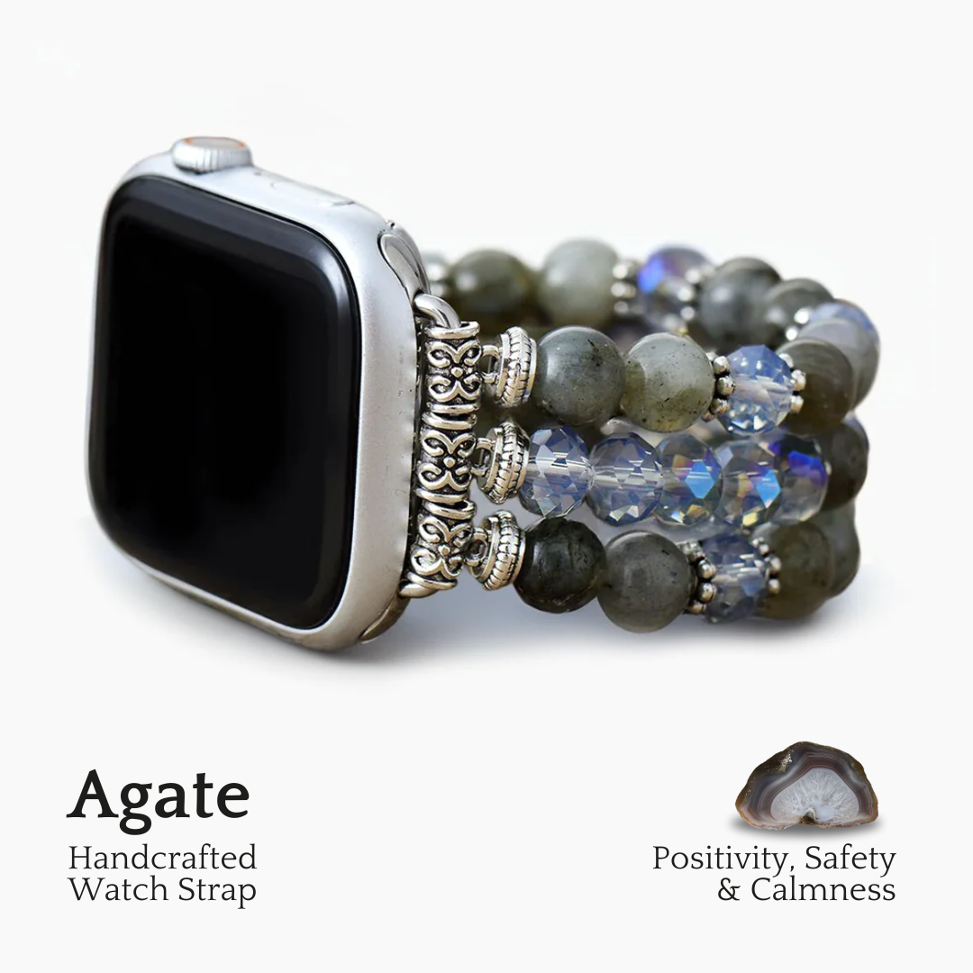 Agate Crystal Stretch Apple Watch Strap