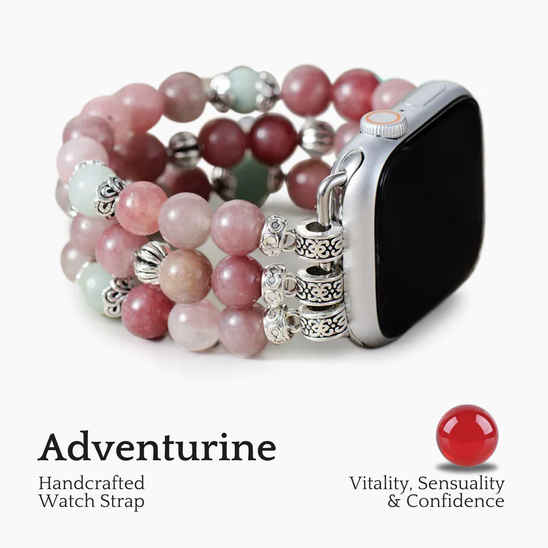 Pulseira elástica Apple Watch na cor rosa escuro