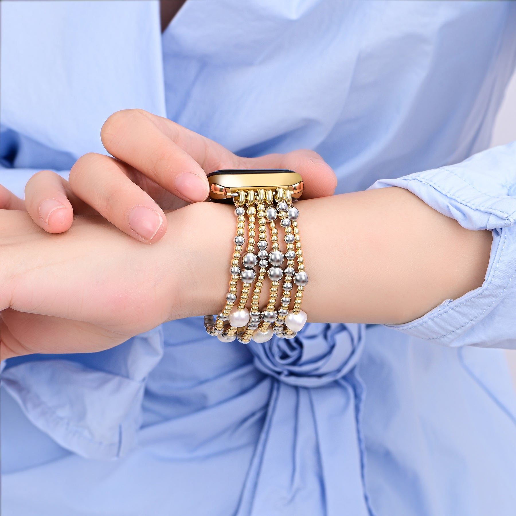 Pulseira Celestial Glint Stretch para Apple Watch