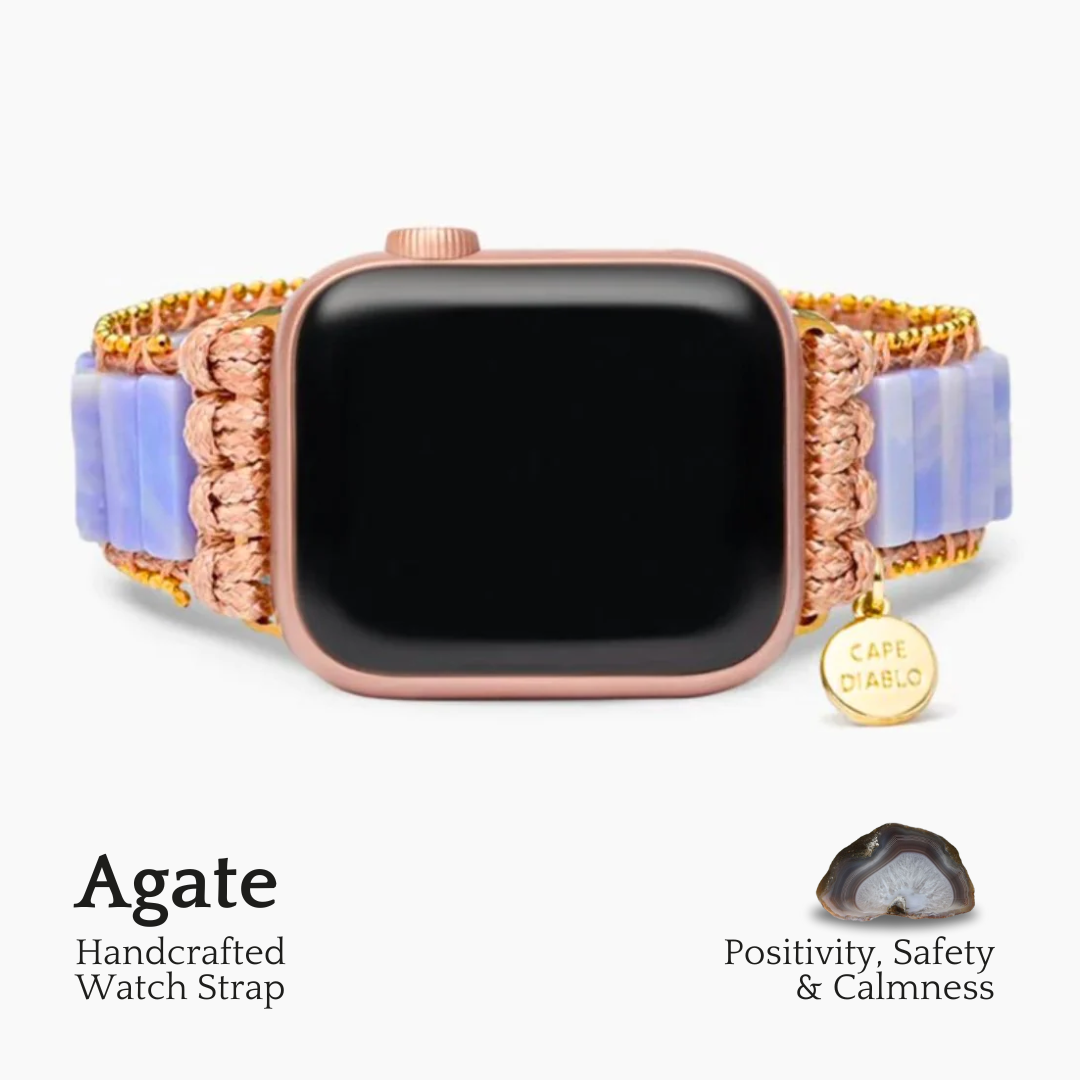 Pulseira de Ágata Ameixa para Apple Watch