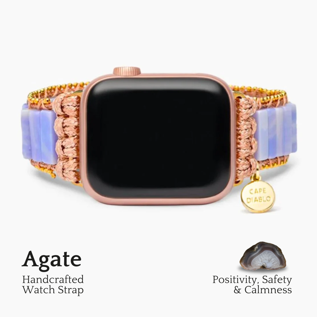 Pulseira Apple Watch Ameixa Ágata