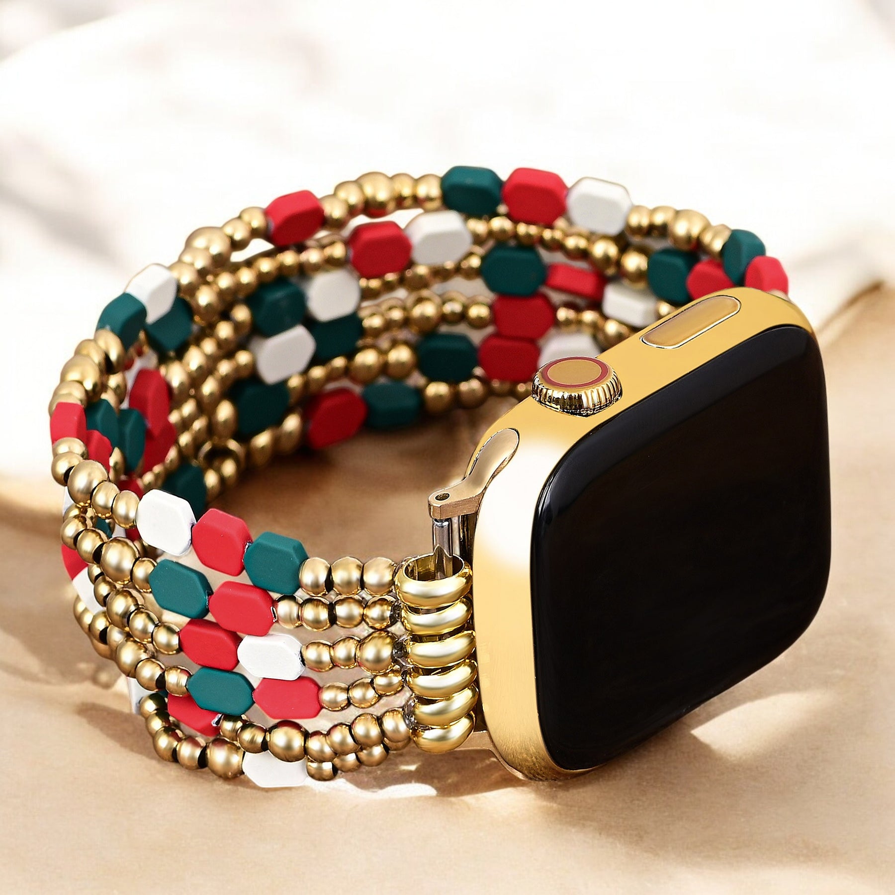 Pulseira Festiva Santa's Joy para Apple Watch