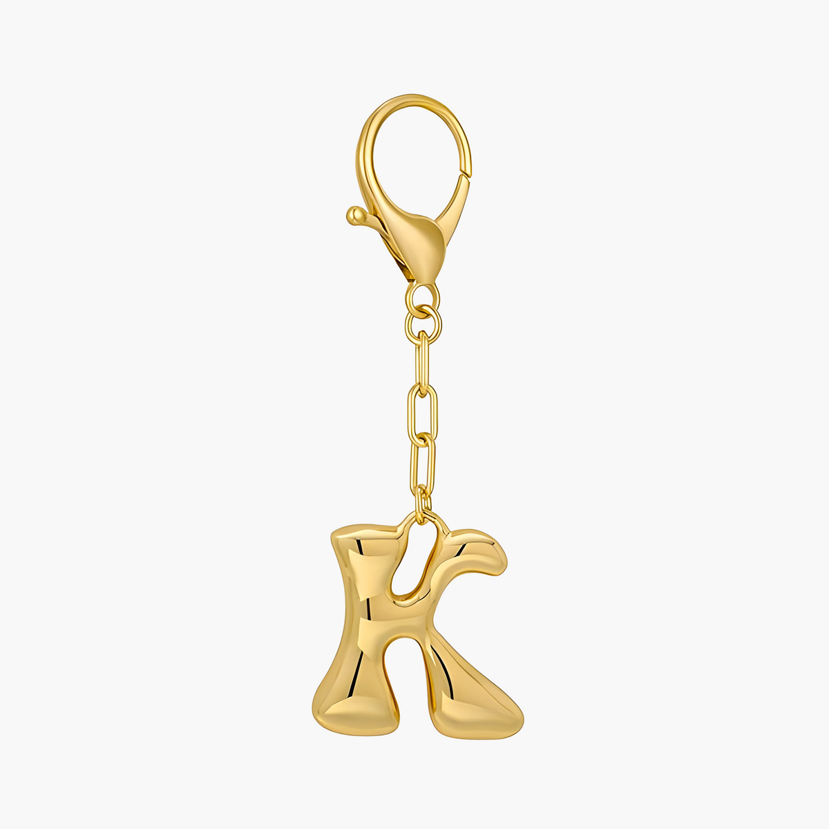 Chaveiro de Letra Inicial em Balão e Pingente para Bolsa