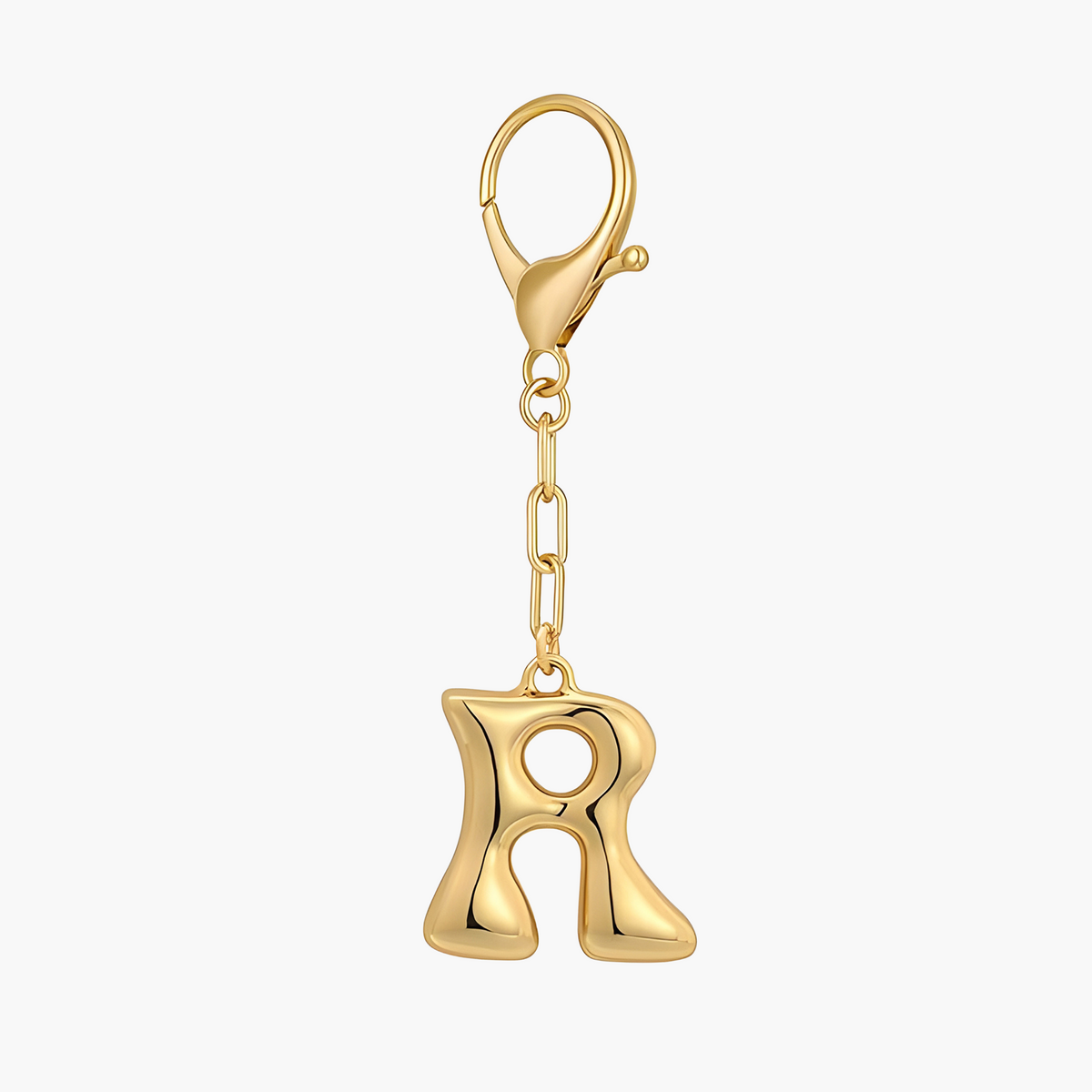 Chaveiro de Letra Inicial em Balão e Pingente para Bolsa