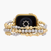 Pulseira Elástica de Ouro Esterlina para Apple Watch