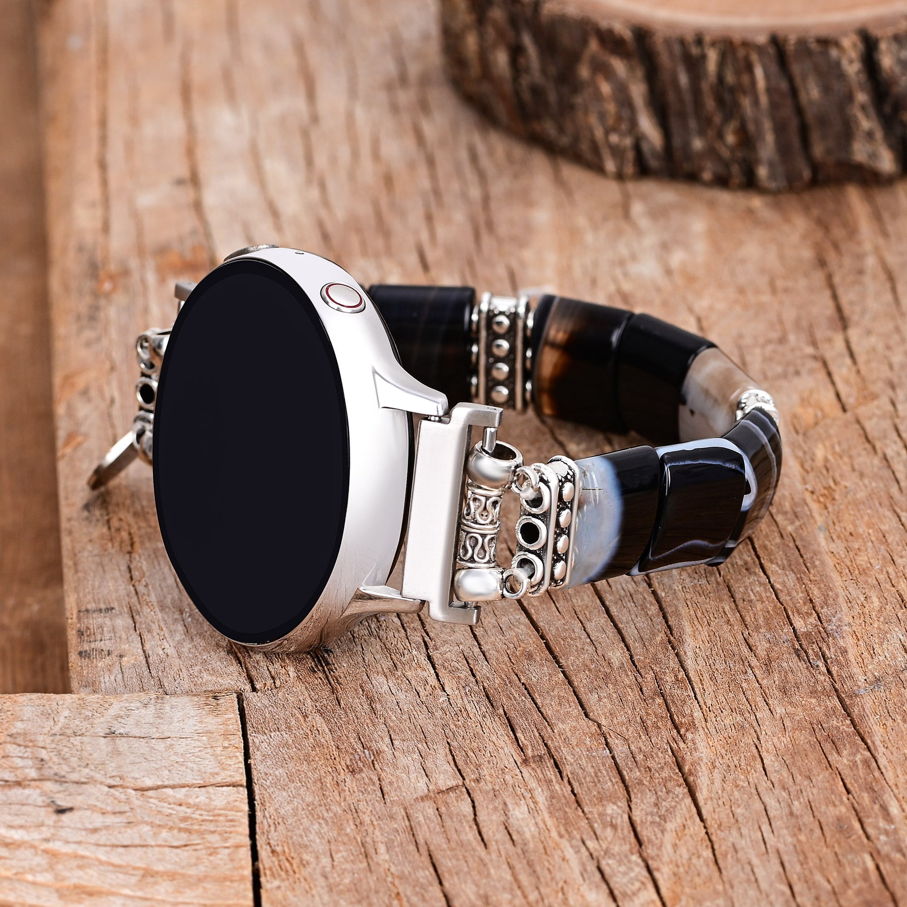 Pulseira Bohemian Noir Stretch para Apple Watch