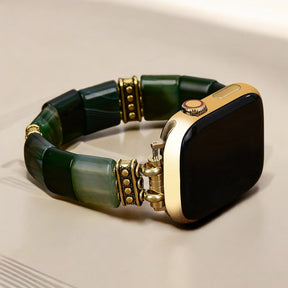 Pulseira Elástica Evergreen Serenity Agate para Apple Watch