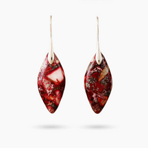 Brincos de Jaspe Terra Rubi