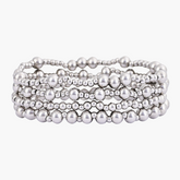 Conjunto de Pulseiras Platinum Demure