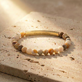 Bracelets de Pedra com Mensagem Secreta