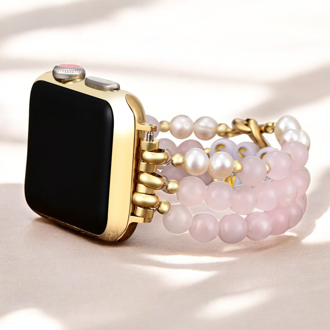 Pulseira Elástica Boss Mom Rose Quartz para Apple Watch