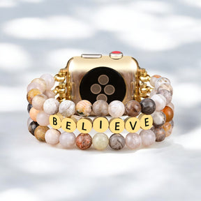 Pulseira Agate Believe Inspiration para Apple Watch