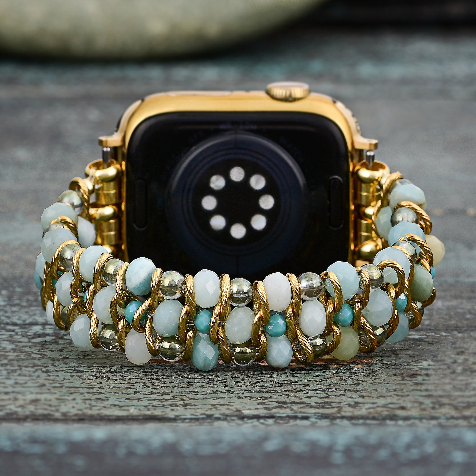 Pulseira Trançada Apple Watch Amazonite Dream