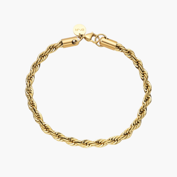 Pulseira de Corda (Ouro) 5mm