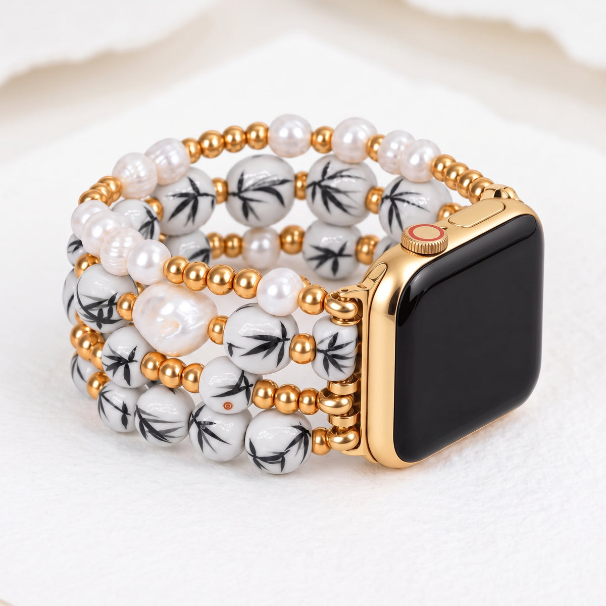 Pulseira para Apple Watch Porcelain Garden Névoa de Bambu