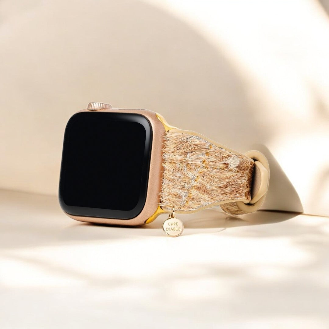 Pulseira de Couro Driftwood Hues para Apple Watch