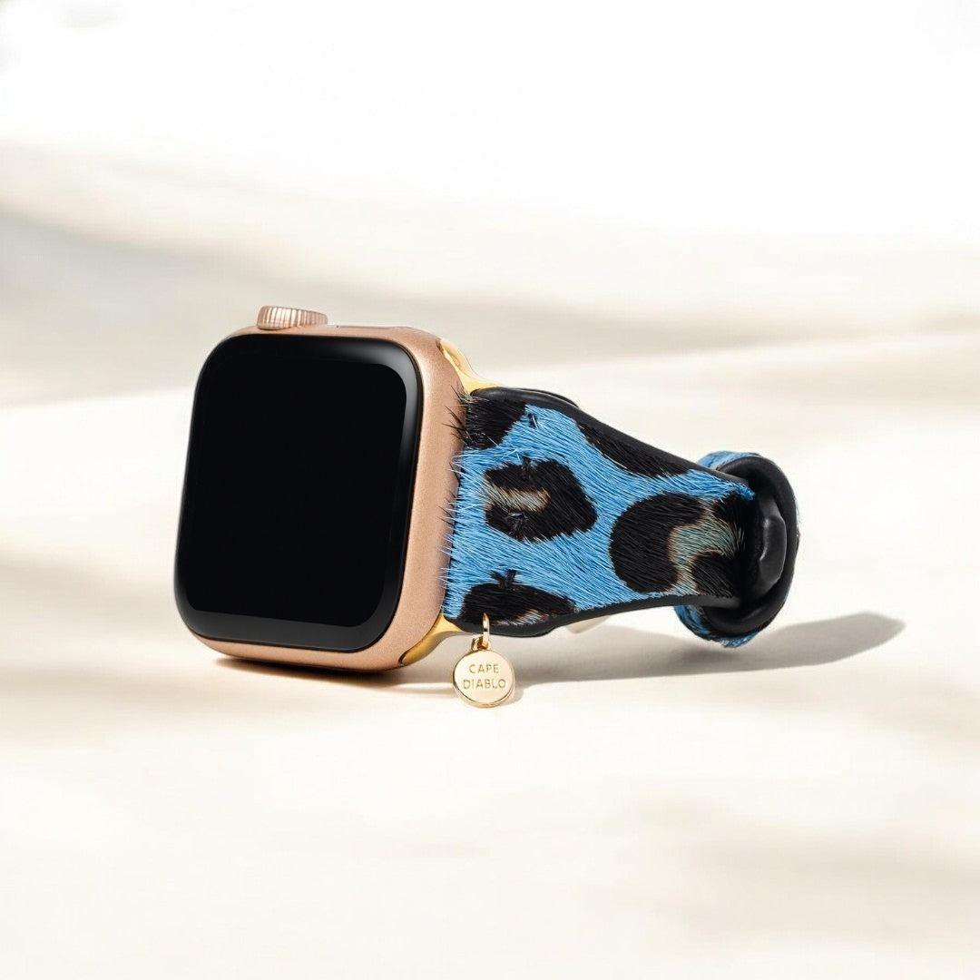 Pulseira Wild Azure Leather para Apple Watch