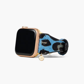 Pulseira Apple Watch em couro Azure selvagem