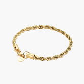 Pulseira de Corda (Ouro) 5mm