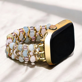 Pulseira Elástica Trançada Golden Dawn para Apple Watch