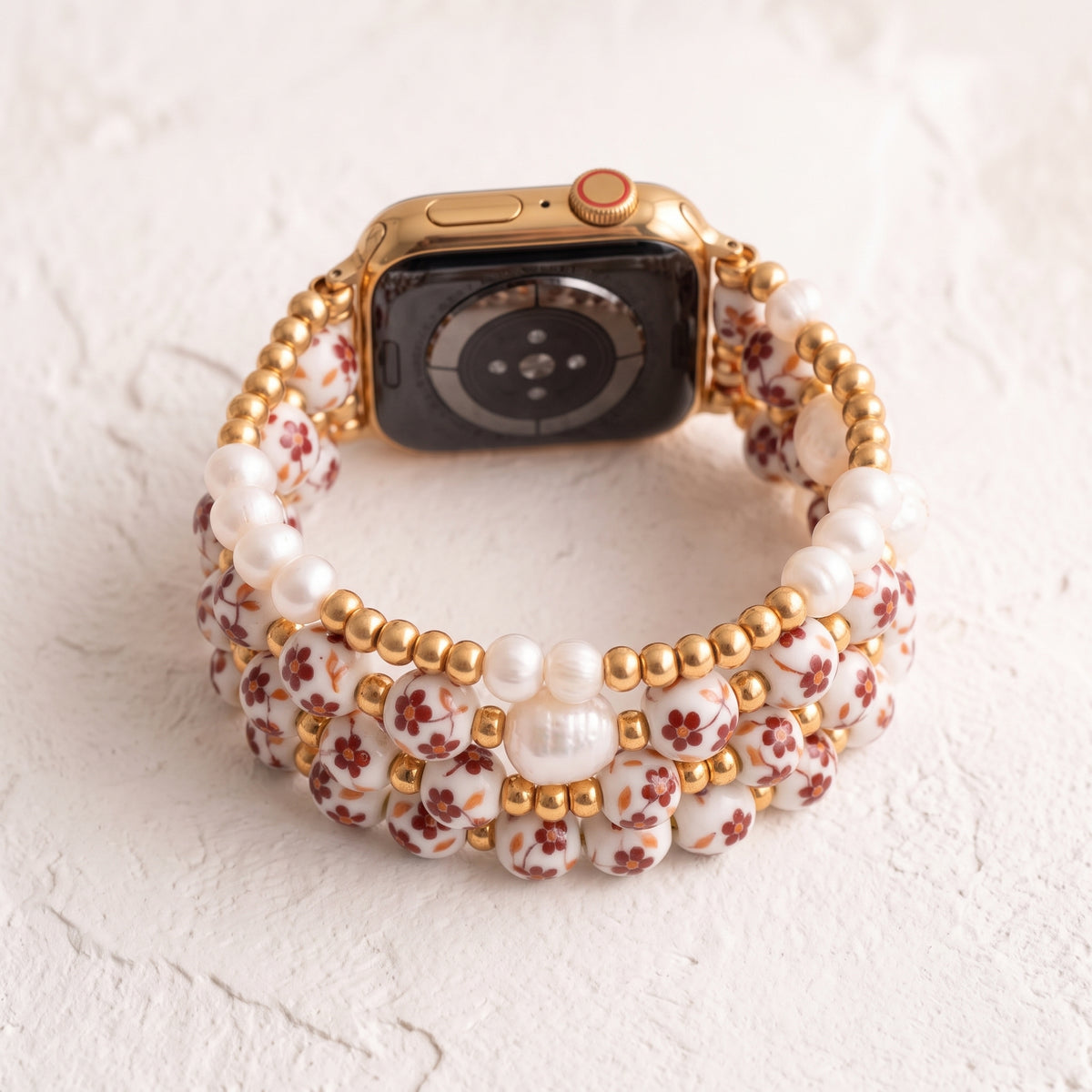 Pulseira para Apple Watch Porcelain Garden Flor de Outono