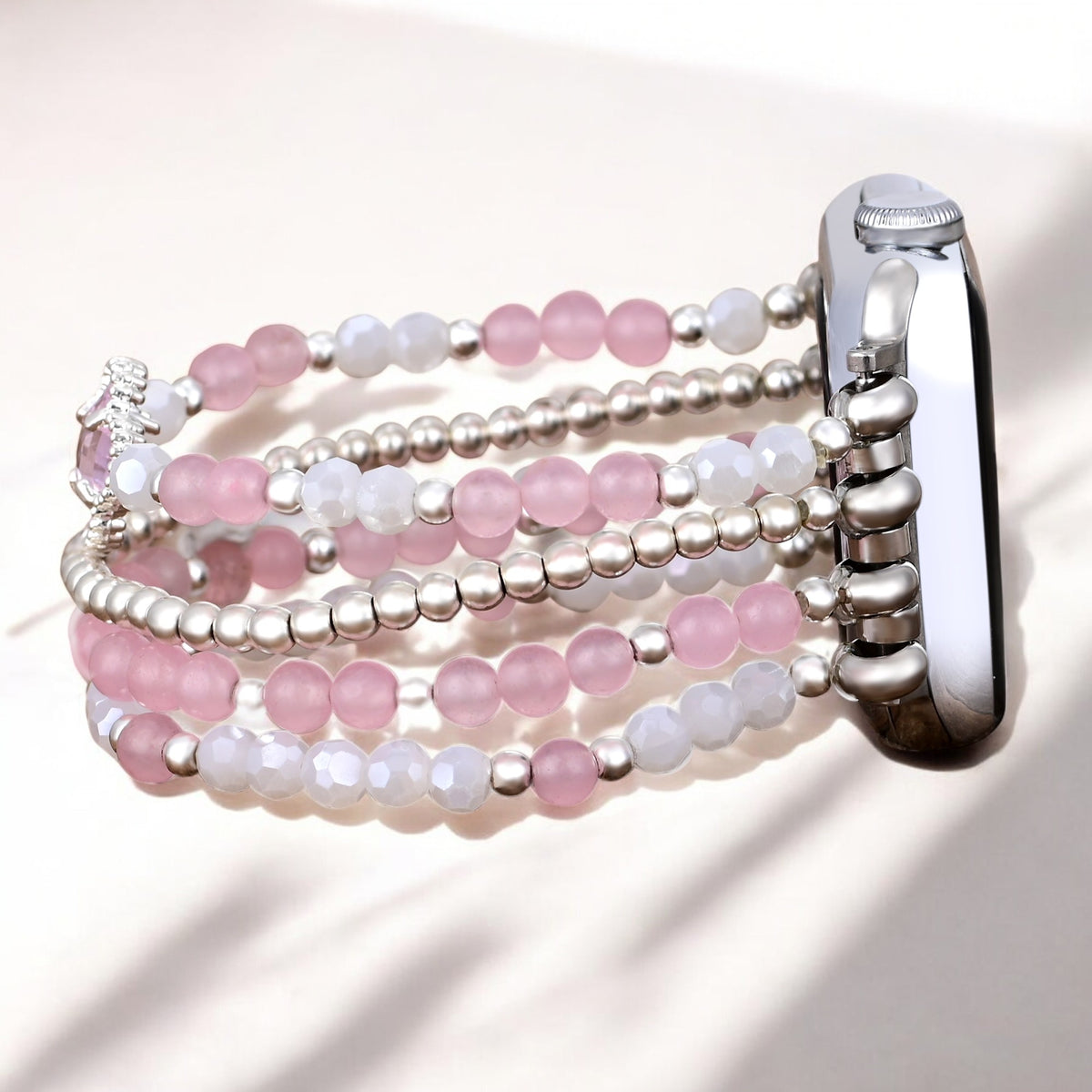 Pulseira Elástica de Relógio de Prata do Dia dos Namorados