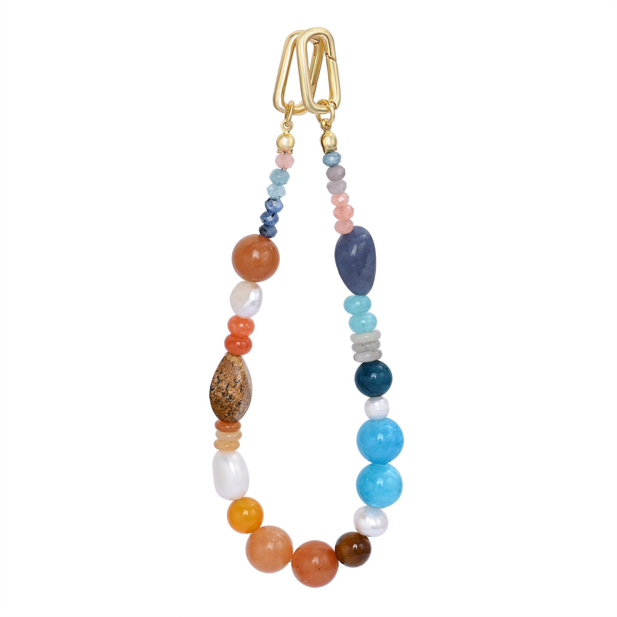 Pingente de Bolsa Harmonia de Aventurina Azul