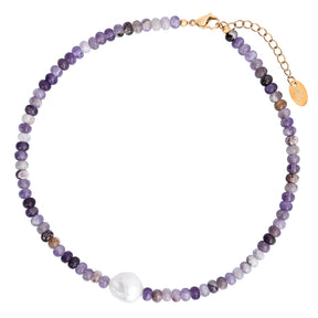 Colar de Pérola Amethyst Grace