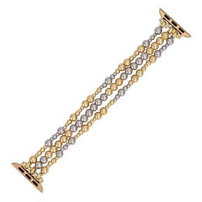 Pulseira Elástica Apple Watch em Ouro Sterling