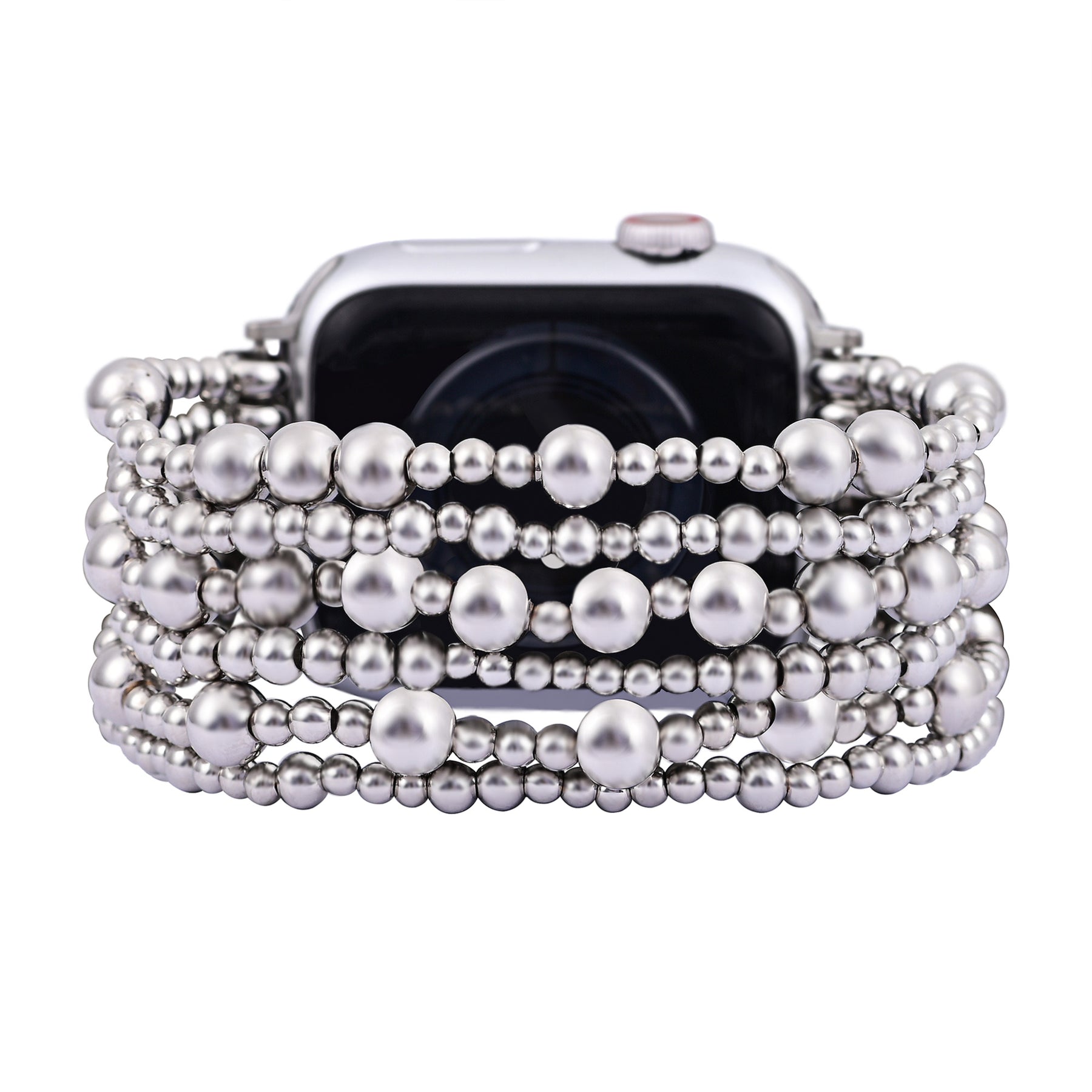 Pulseira elástica Platinum Demure Apple Watch