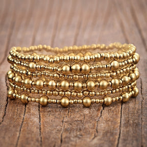 Conjunto de pulseiras Golden Demure