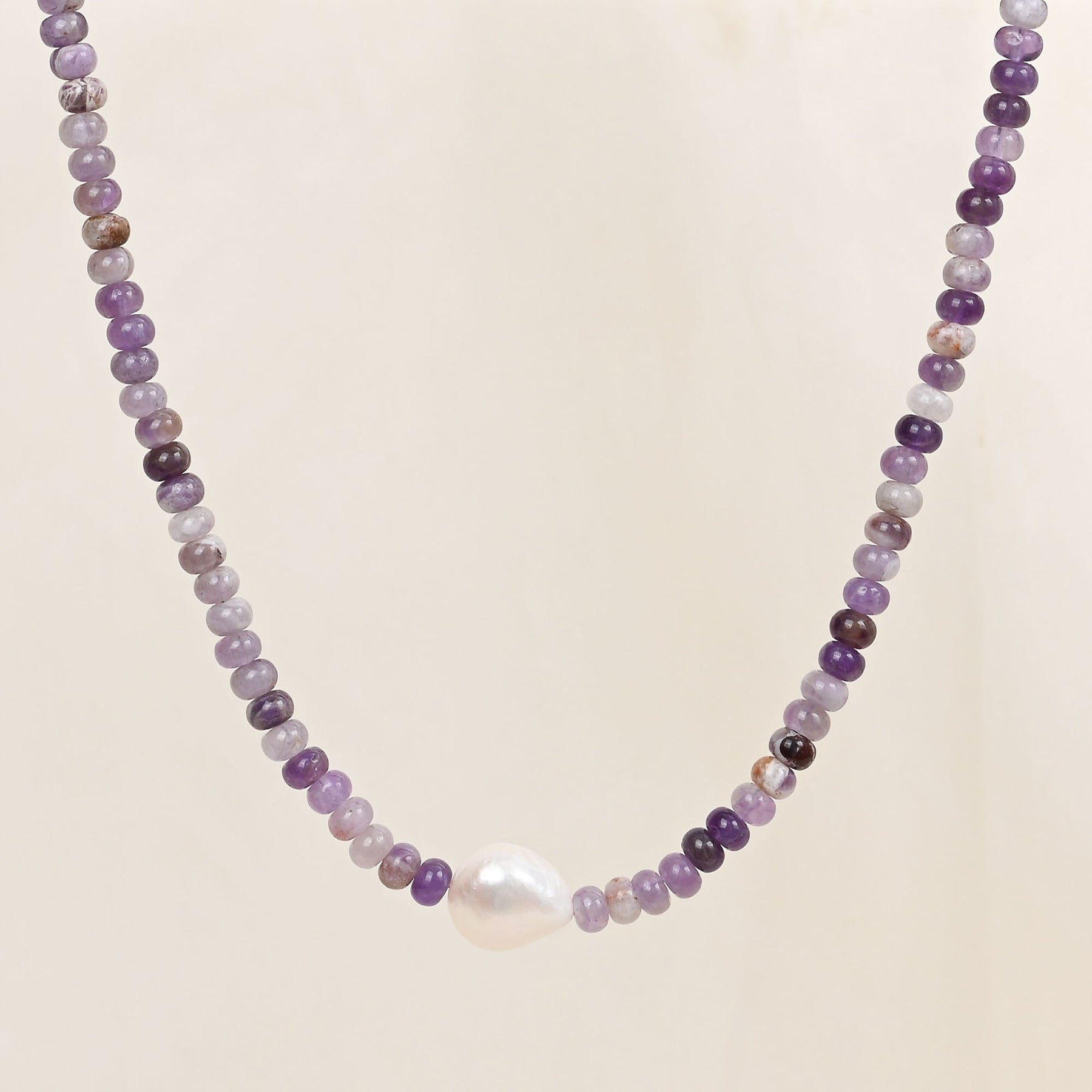 Colar de Pérola Amethyst Grace