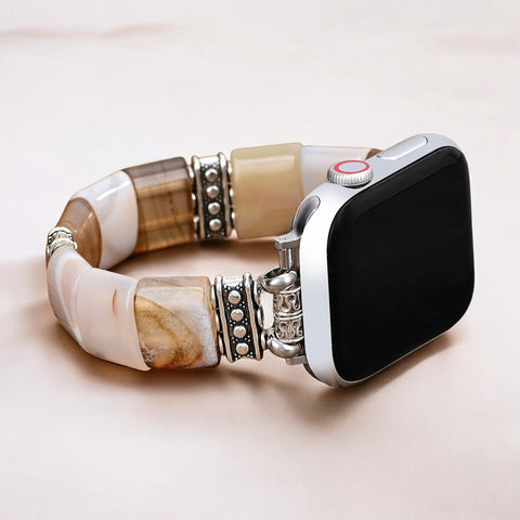 Pulseira Elástica de Ágata Sacred Sands para Apple Watch