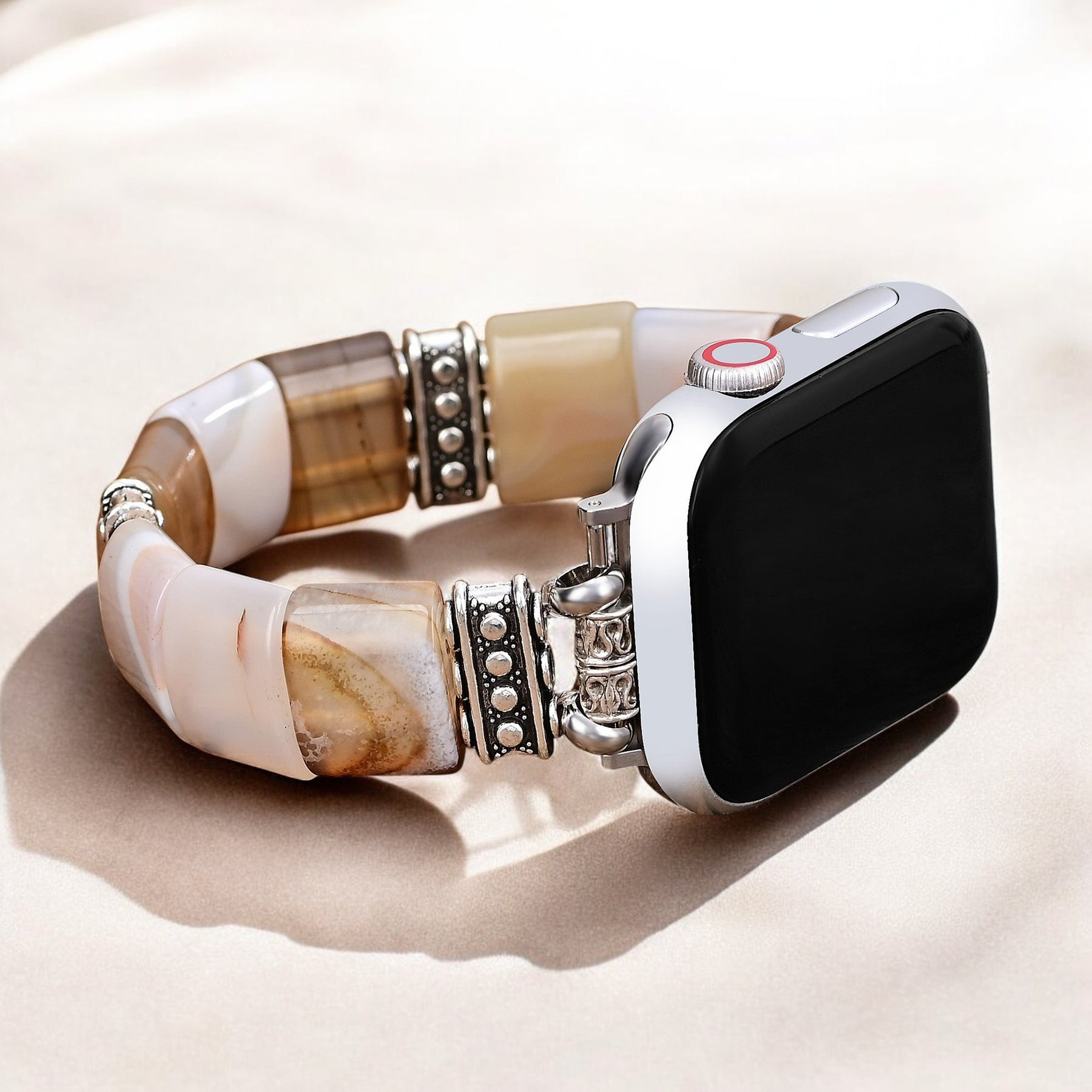 Pulseira Elástica de Ágata Sacred Sands para Apple Watch