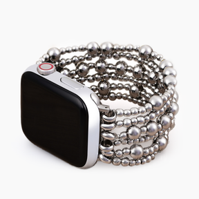 Pulseira elástica Platinum Demure Apple Watch