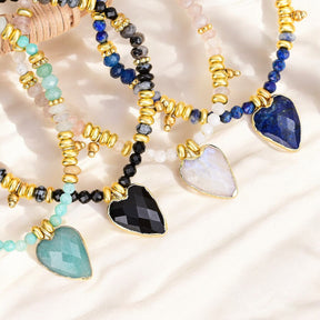 Pulseira de Encanto de Amor em Amazonita