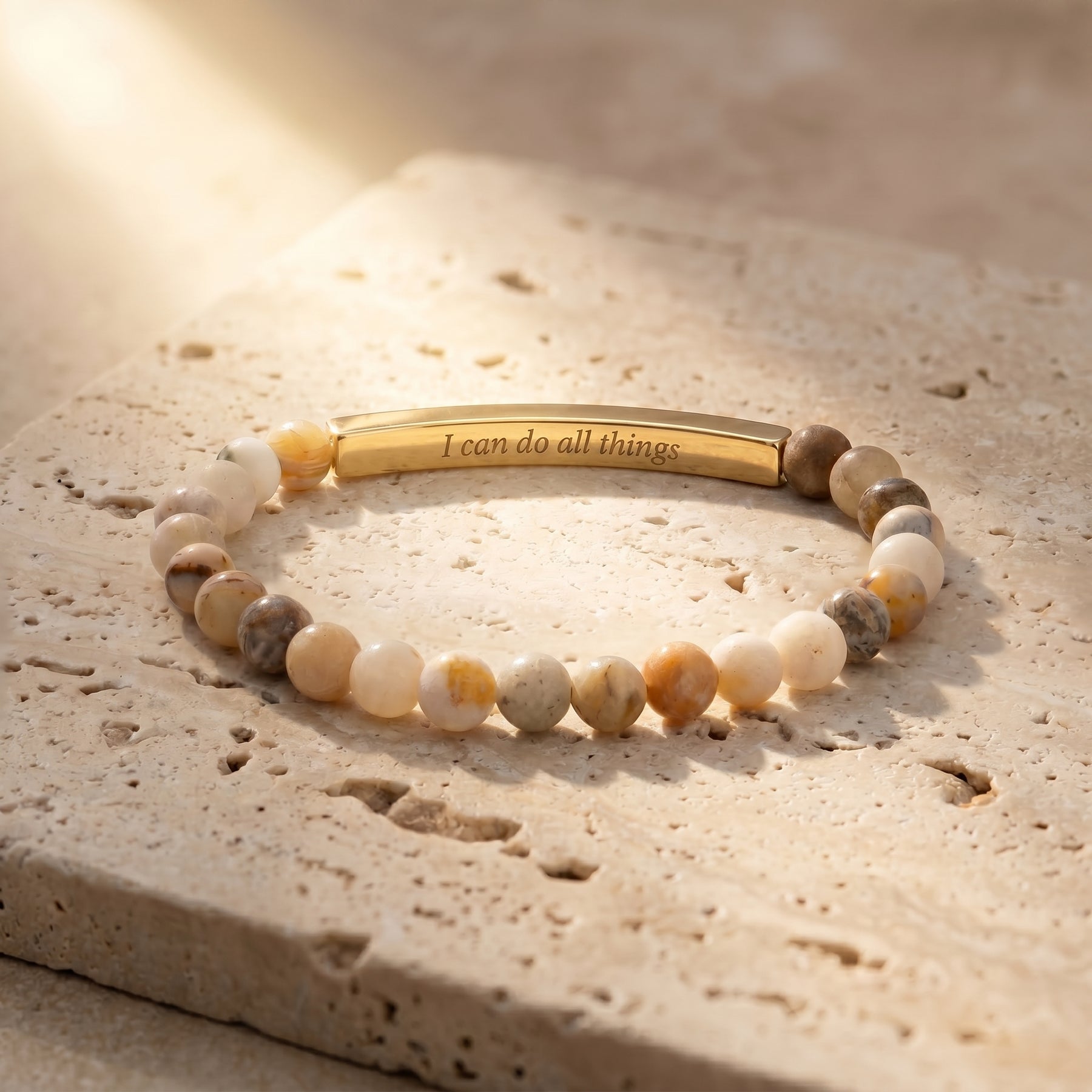 Bracelets de Pedra com Mensagem Secreta