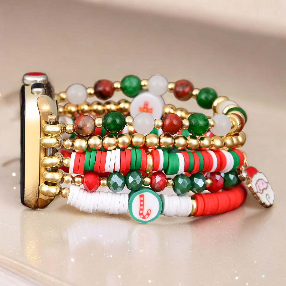 Pulseira Elástica Santa Sparkle para Apple Watch
