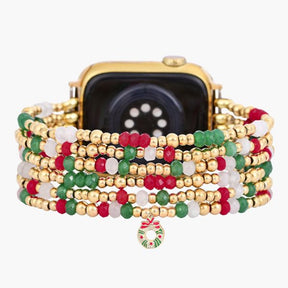 Pulseira elástica Apple Watch Golden Holly Cheer