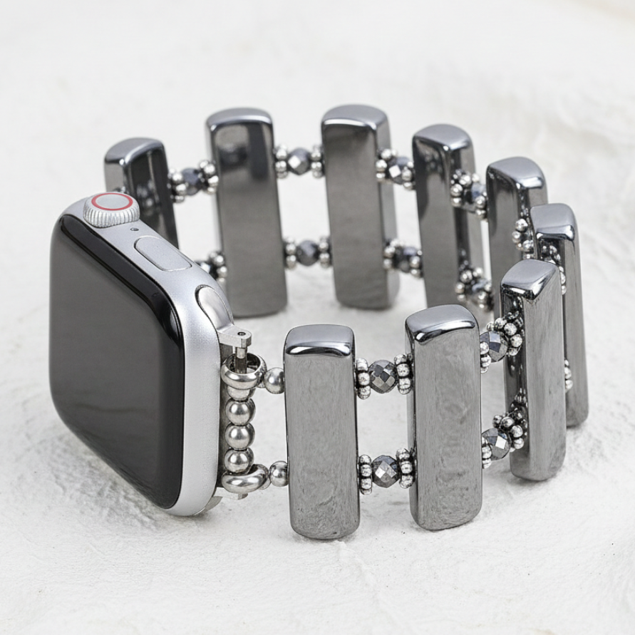 Pulseira Elástica Eclipse Platina para Apple Watch