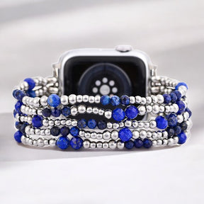 Pulseira Elástica Prateada Azure Serenity para Apple Watch