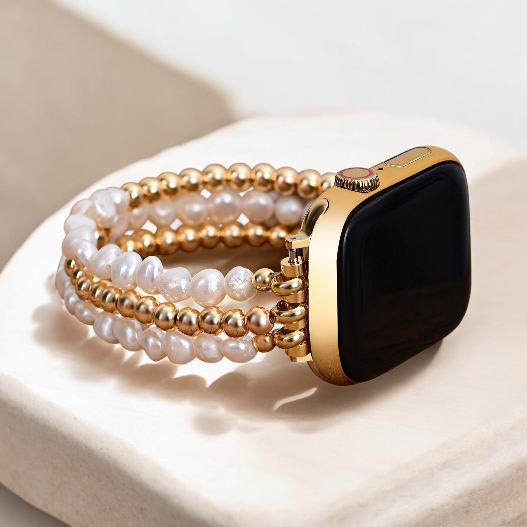Pulseira Pearl Radiance Stretch para Apple Watch