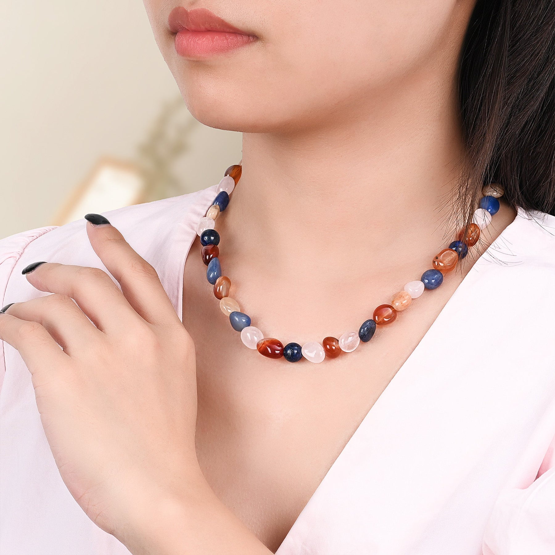 Colar de Pedra Harmonia Radiante